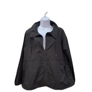 Lululemon Athletica Windbreaker Jacket Black Lightweight Size 8